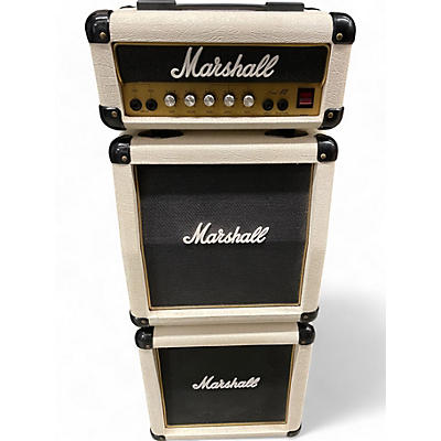 Used 1980s Marshall White Mini Stack Guitar Stack