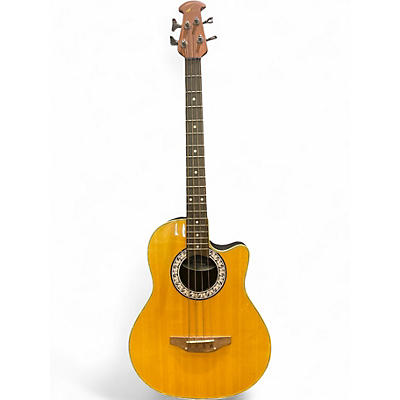 Used 1980s Ovation CC074 Natural Acoustic Bass Guitar
