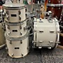 Used Pearl Used 1980s Pearl 4 piece 80's 4 Piece Kit White Drum Kit White