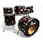 Used 1980s Pearl 5 Piece USA Maple Shell Pack Wine Red Drum Kit Wine Red