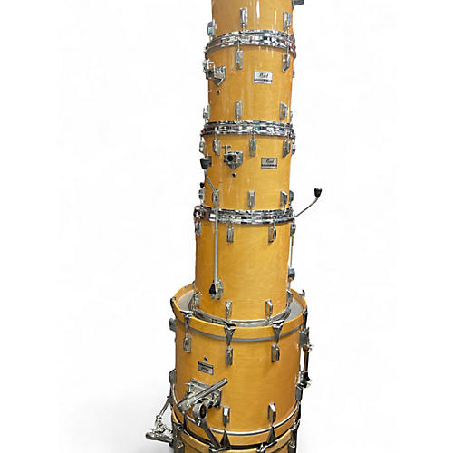 Used 1980s Pearl 7 Piece PROFESSIONAL MLX  Vintage Natural Drum Kit Vintage Natural