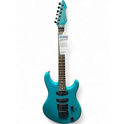 Used 1980s Peavey Nitro III Teal Solid Body Electric Guitar