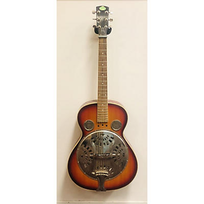 Regal Used 1980s Regal RD30V Round Neck Sunburst Resonator Guitar