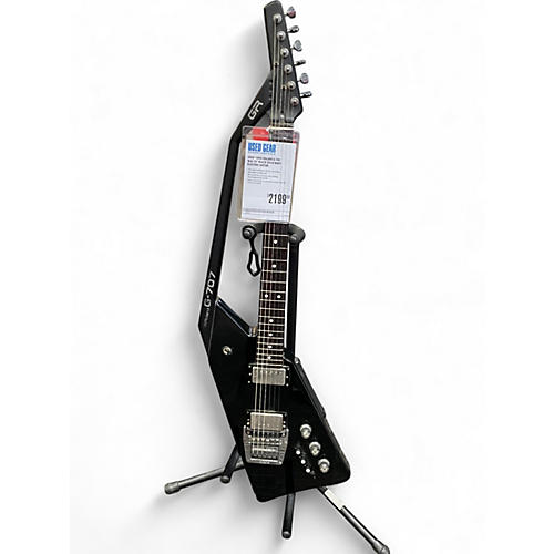 Used 1980s Roland G-700 w/G-707 Black Solid Body Electric Guitar Black