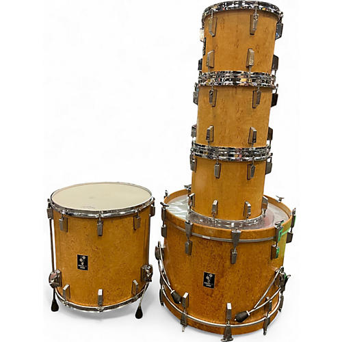 Used 1980s SONOR 5 Piece Lite Scandinavian Birch Drum Kit Scandinavian Birch
