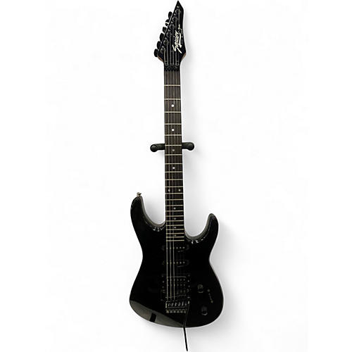 Used 1980s Squier Contemporary Stratocaster HSS Black Solid Body Electric Guitar Black