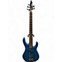 Used Squier Used 1980s Squier Hm Bass V Metallic Blue Electric Bass Guitar Metallic Blue