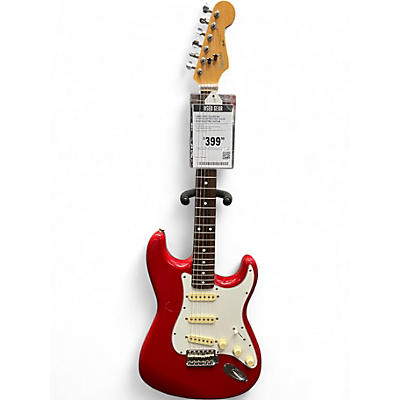 Used 1980s Squier MIJ Stratocaster E Red Solid Body Electric Guitar