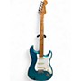 Used 1980s Squier MIJ Stratocaster E-Series Turquoise Solid Body Electric Guitar Turquoise