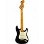 Used 1980s Squier Stratocaster Black Solid Body Electric Guitar Black