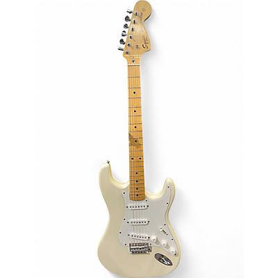 Used 1980s Squier Stratocaster SQ Series Olympic White Solid Body Electric Guitar