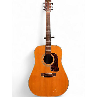 Used 1980s Washburn D-26S Natural Acoustic Guitar