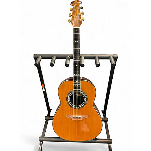 Used 1981 Ovation 1157 Natural Acoustic Guitar Natural