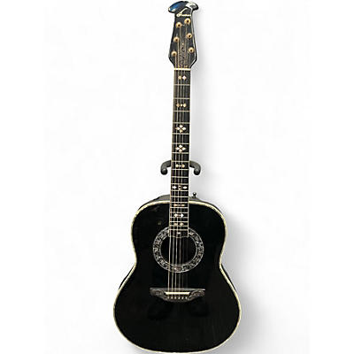 Used 1981 Ovation 1619 Black Acoustic Electric Guitar