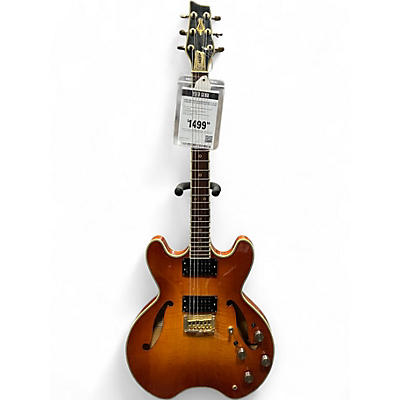 Used 1982 Daion Headhunter 555 2 Color Sunburst Hollow Body Electric Guitar