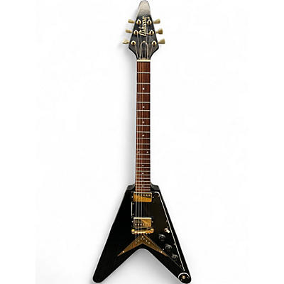 Used 1982 Gibson FLYING V HERITAGE REISSUE Ebony Solid Body Electric Guitar