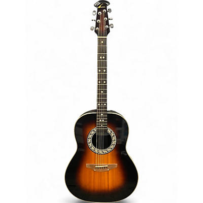 Used 1982 Ovation 1112 Balladeer sunburst Acoustic Electric Guitar