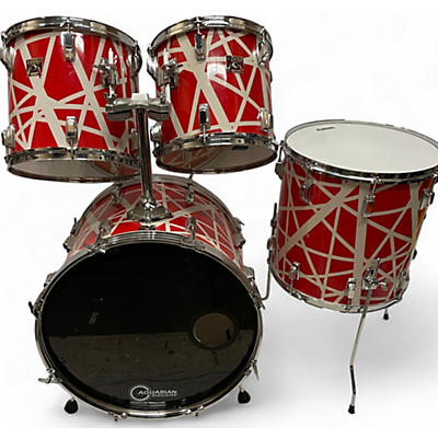 TAMA Used 1984 TAMA 4 piece SWINGSTAR VAN HALEN WRAP RED AND WHITE Drum Kit