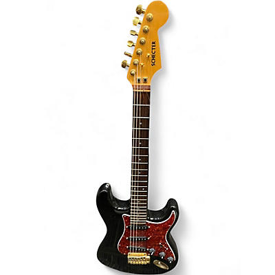 Used 1985 Schecter Guitar Research Mercury Black Solid Body Electric Guitar