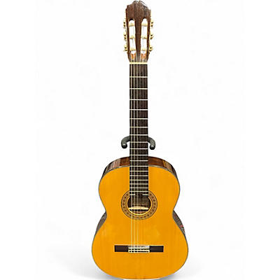 Used 1986 Takamine c-128 Natural Classical Acoustic Guitar