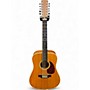 Used 1987 Martin Shenandoah D12-2832 Natural 12 String Acoustic Electric Guitar Natural