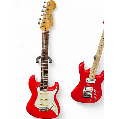 Used 1987 Squier Bullet 1 red Solid Body Electric Guitar