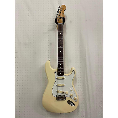 Squier Used 1987 Squier STRATOCASTER Cream Solid Body Electric Guitar Cream