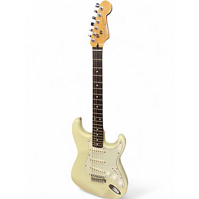 Used 1987 Squier Standard Stratocaster Alpine White Solid Body Electric Guitar