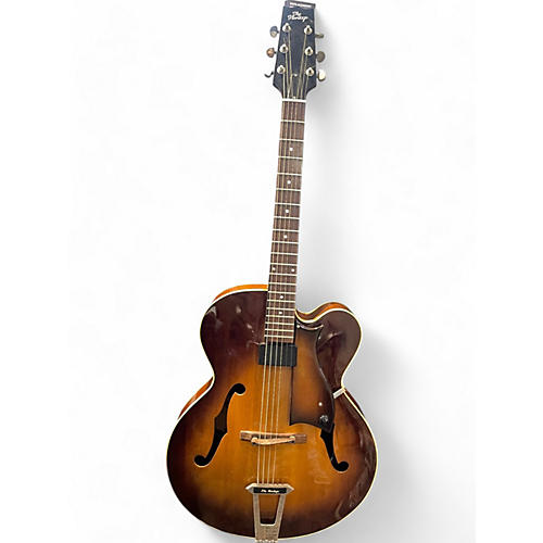 Heritage Used 1988 Heritage Eagle Archtop 3 Tone Sunburst Hollow Body Electric Guitar 3 Tone Sunburst