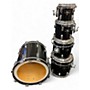 Used Pearl Used 1988 Pearl 5 Piece Vintage 1980's Keller Shell Jet Black Drum Kit Jet Black