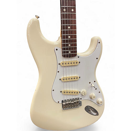 Used 1988 Squier stratocaster  Vintage White Solid Body Electric Guitar Vintage White