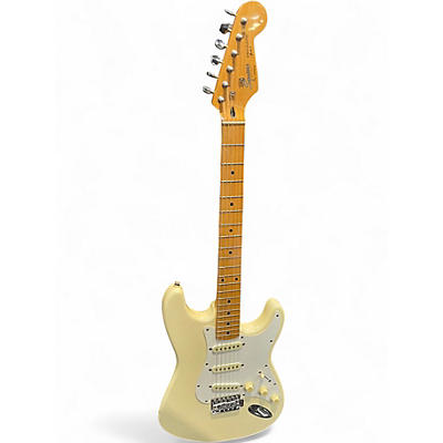 Used 1989 Squier E SERIES STRATOCASTER Vintage White Solid Body Electric Guitar