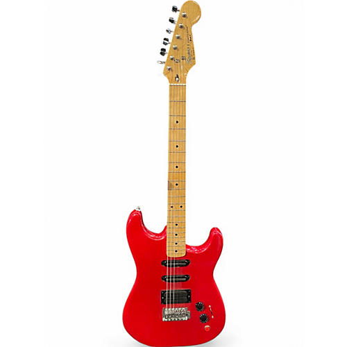 Used 1989 Squier Ii Stratocaster Red Solid Body Electric Guitar Red