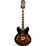 Used 1990 Epiphone Sheraton Vintage Sunburst Hollow Body Electric Guitar Vintage Sunburst