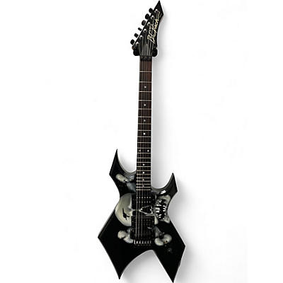 Used 1990s B.C. Rich U.S.A Warlock Custom Graphic Solid Body Electric Guitar