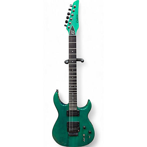 Used 1990s Carvin DC127 Emerald Green Solid Body Electric Guitar Emerald Green