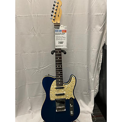 Used 1990s Fender American Deluxe Tele Plus Telecaster Blue Solid Body Electric Guitar