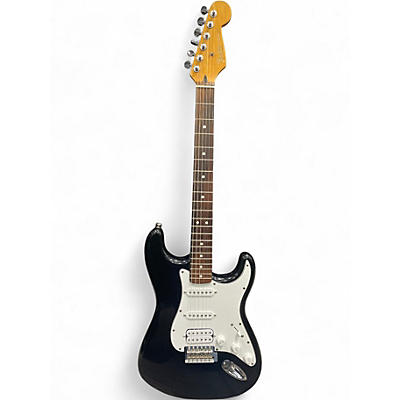 Used 1990s Fender Standard Stratocaster HSS Black Solid Body Electric Guitar