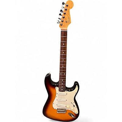 Used 1990s Fender Stratocaster 2 Tone Sunburst Solid Body Electric Guitar