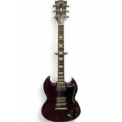 Used 1990s Gibson SG Wine Red Solid Body Electric Guitar