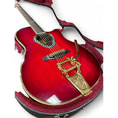 Used 1990s Gretsch Guitars 6020V Red Acoustic Guitar