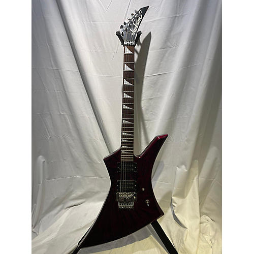 Jackson Used 1990s Jackson Kelly MIJ Crimson Swirl Solid Body Electric Guitar Crimson Swirl