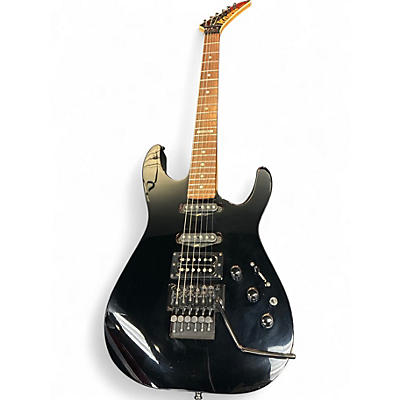 Used 1990s Kramer Pacer II Custom Black Solid Body Electric Guitar