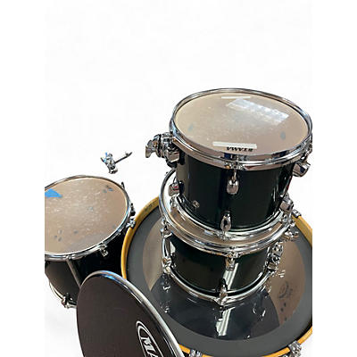 Used 1990s Mapex 6 Piece Meridian Green Drum Kit Emerald Green Drum Kit