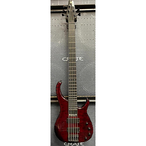 Modulus Guitars Used 1990s Modulus Guitars Graphite Red Electric Bass Guitar Red