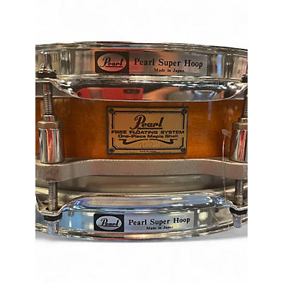 Used 1990s Pearl 14X3.5 One-Piece Shell Free Floating System Liquid Amber Drum