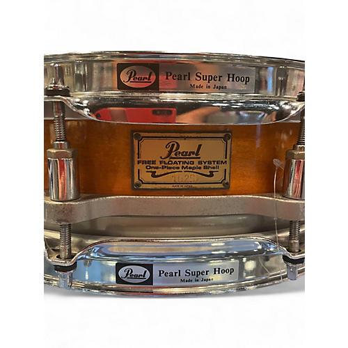 Used 1990s Pearl 14X3.5 One-Piece Shell Free Floating System Liquid Amber Drum Liquid Amber 207