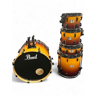 Used 1990s Pearl 5 Piece Elx  Sunburst Drum Kit
