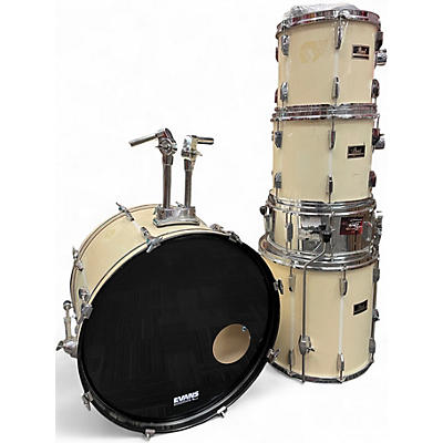 Used 1990s Pearl 5 Piece Export Series Cream Drum Kit
