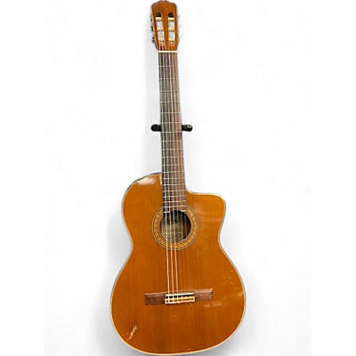 Used 1990s Takamine cp132sc Natural Classical Acoustic Electric Guitar